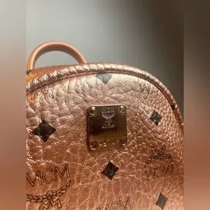 MCM | Bags | Mcm Backpack Rose Goldstark Champagne | Poshmark display picture 2